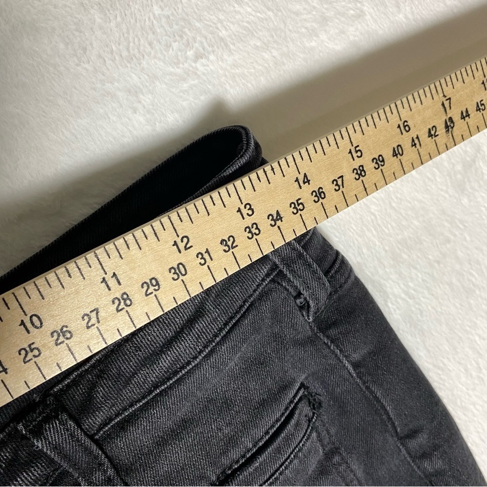 PILCRO The LETTERPRESS Anthropology Sz 27 Black Jeans Distress Button Fly - Picture 7 of 12
